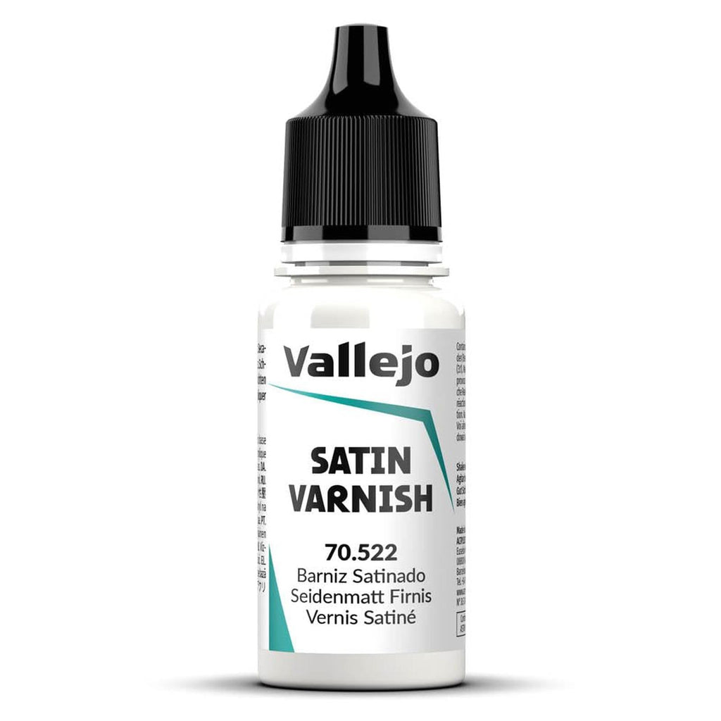 Vallejo Satin Varnish Acrylic Resin 18mL - Radar Toys