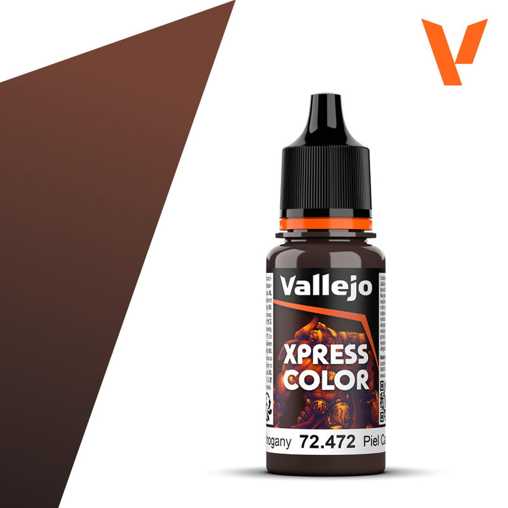 Vallejo Xpress Color Mahogany Acrylic Paint 18mL