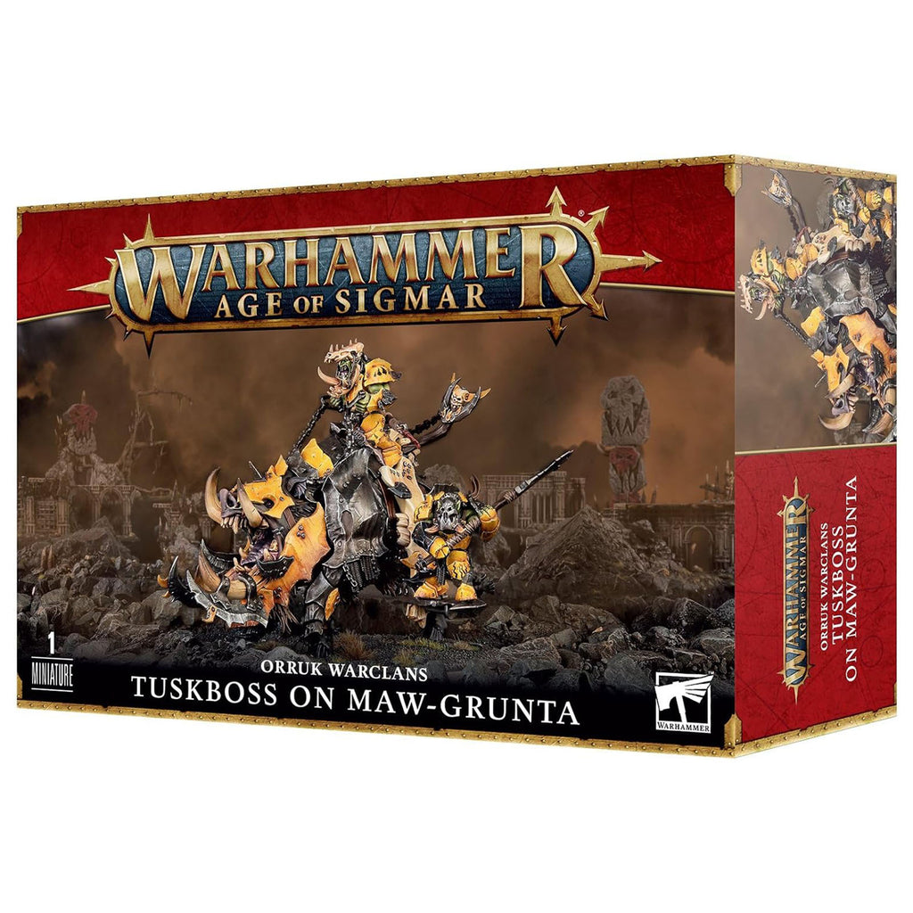 Warhammer Age Of Sigmar Orruk Warclans Tuskboss On Maw-Grunta Building Set