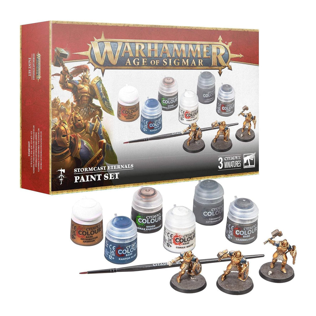 Warhammer Age Of Sigmar Stormcast Eternals Paint Set - Radar Toys