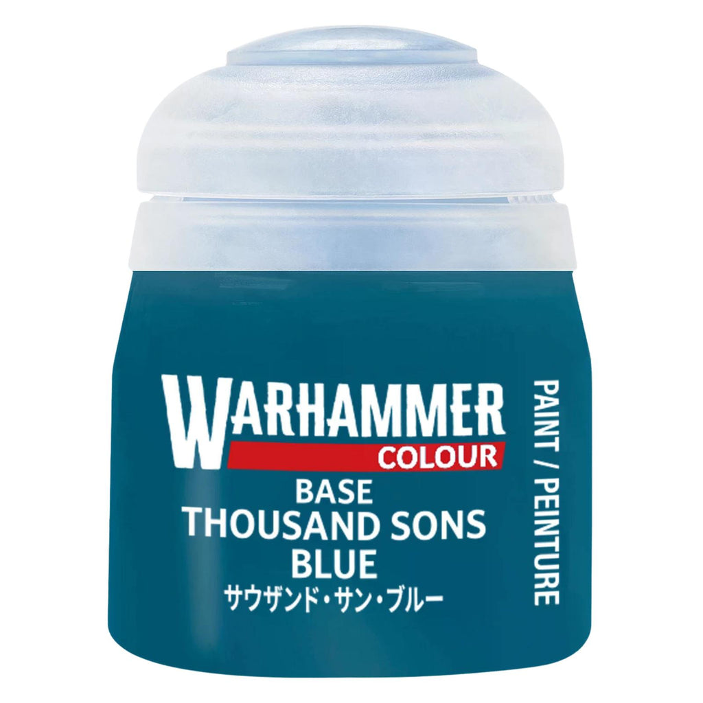 Warhammer Colour Base Thousand Sons Blue Paint 12ml - Radar Toys