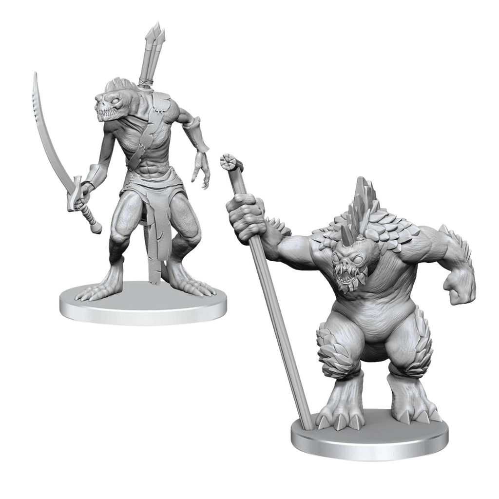 WizKids Pathfinder Battles Deep Cuts Cave Xulgath Skirmisher And Stoneliege Miniature Set