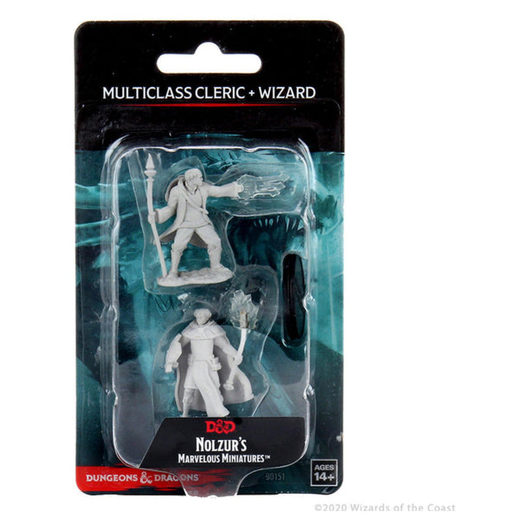 WizKids Dungeons And Dragons Nolzur's Marvelous Multiclass Cleric Plus Wizard Miniatures