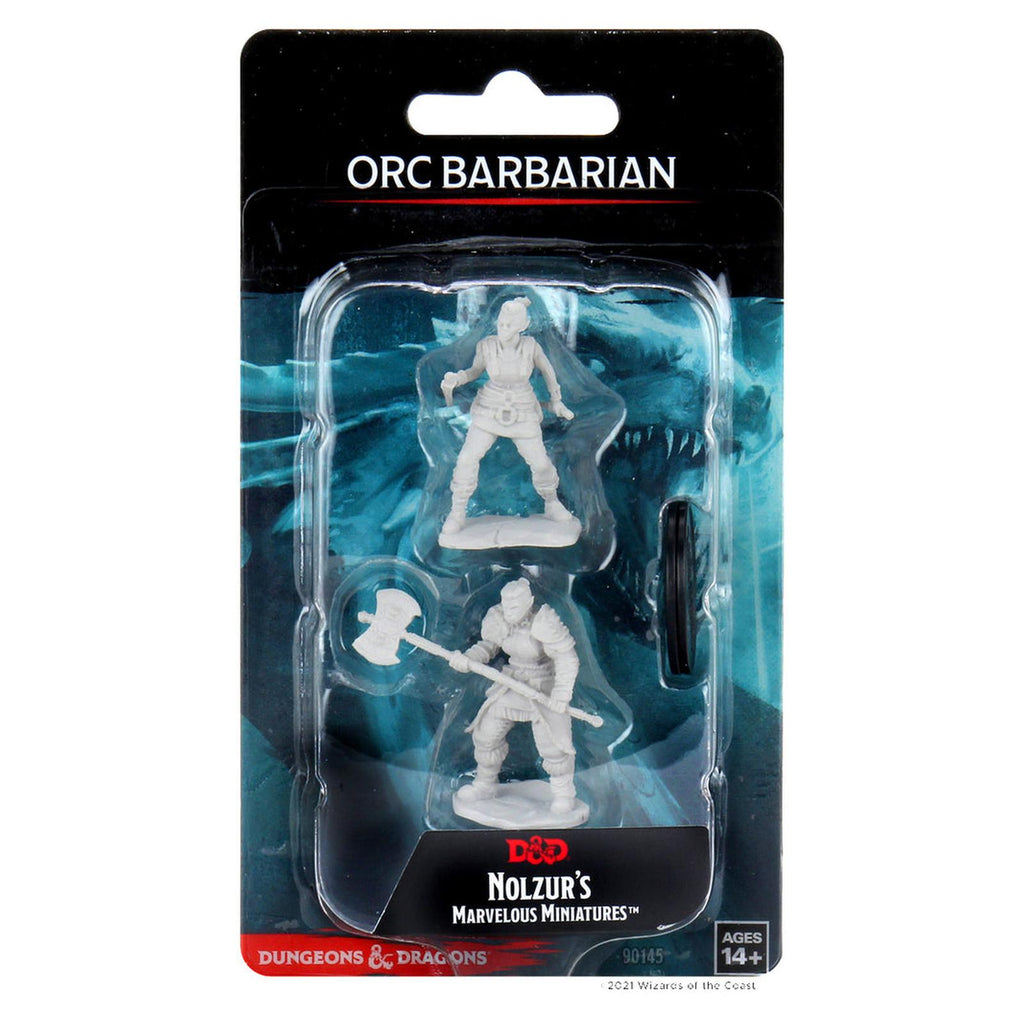WizKids Dungeons And Dragons Nolzur's Marvelous Orc Female Barbarian Miniatures