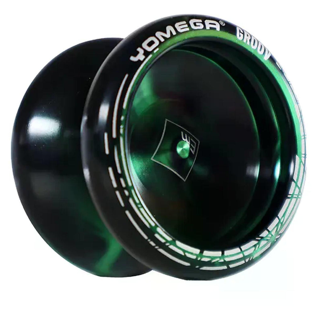 Yomega Groove Black And Green Yoyo Set With Tin