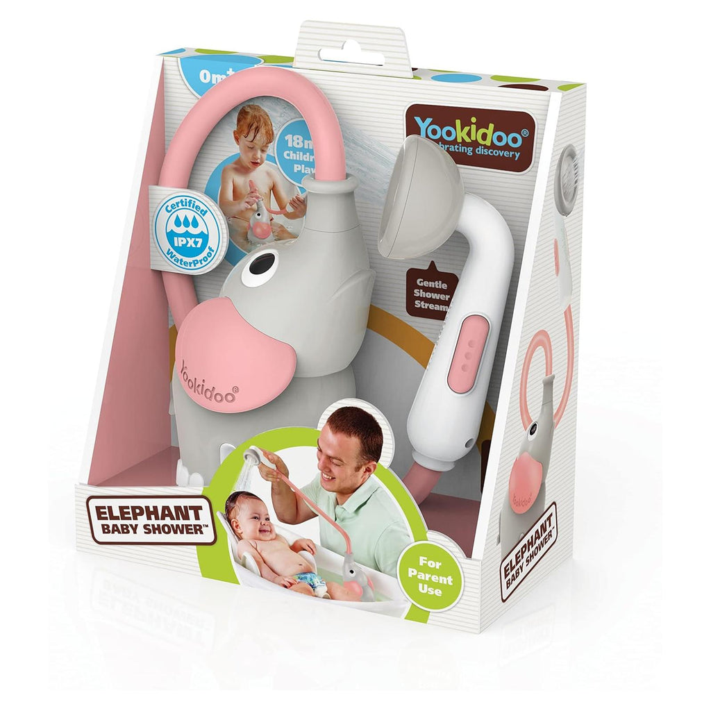 Yookidoo Elephant Baby Pink Shower Toy - Radar Toys