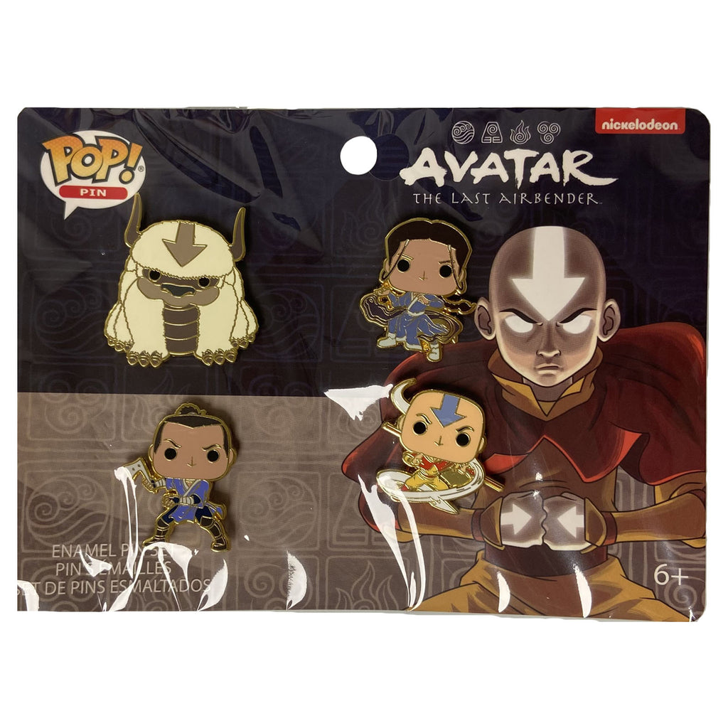 Funko Nickelodeon Avatar The Last Airbender POP Characters Enamel Pin Set