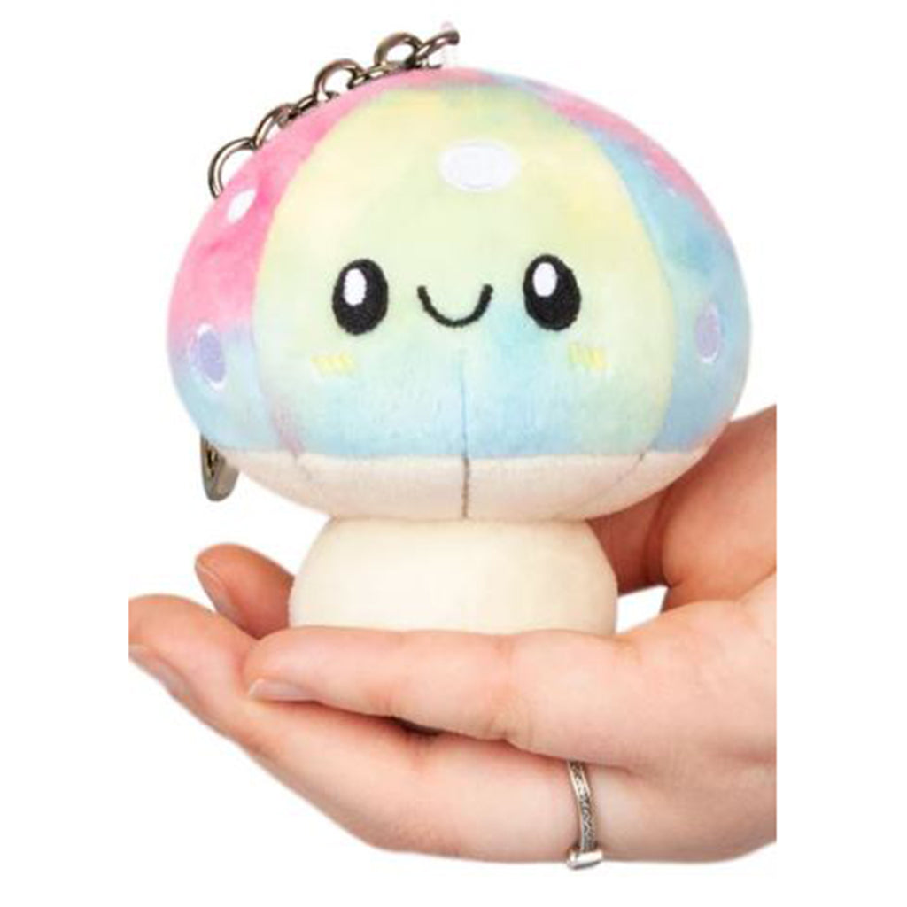 Squishable Micro Pastel Tie Dye Mushroom 3 Inch Plush Keychain