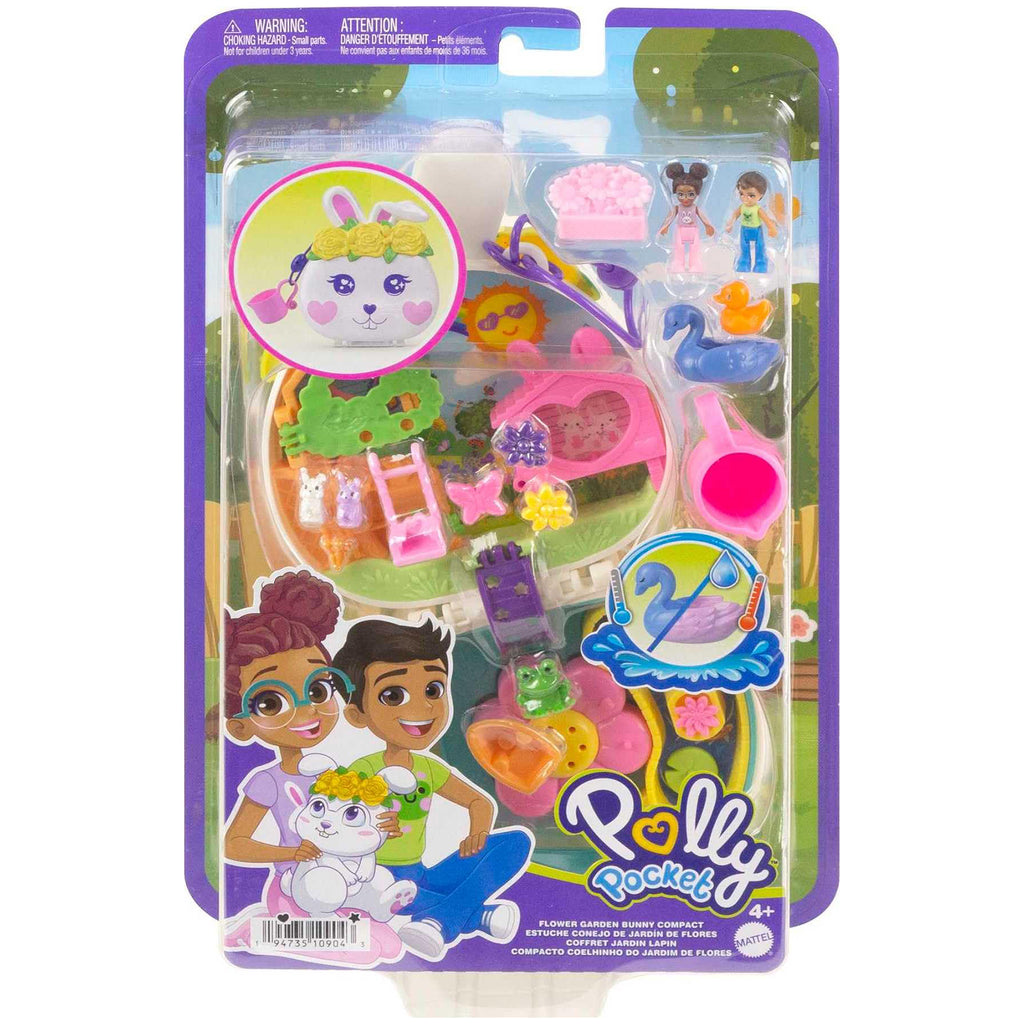 Mattel Polly Pocket Flower Garden Bunny Compact