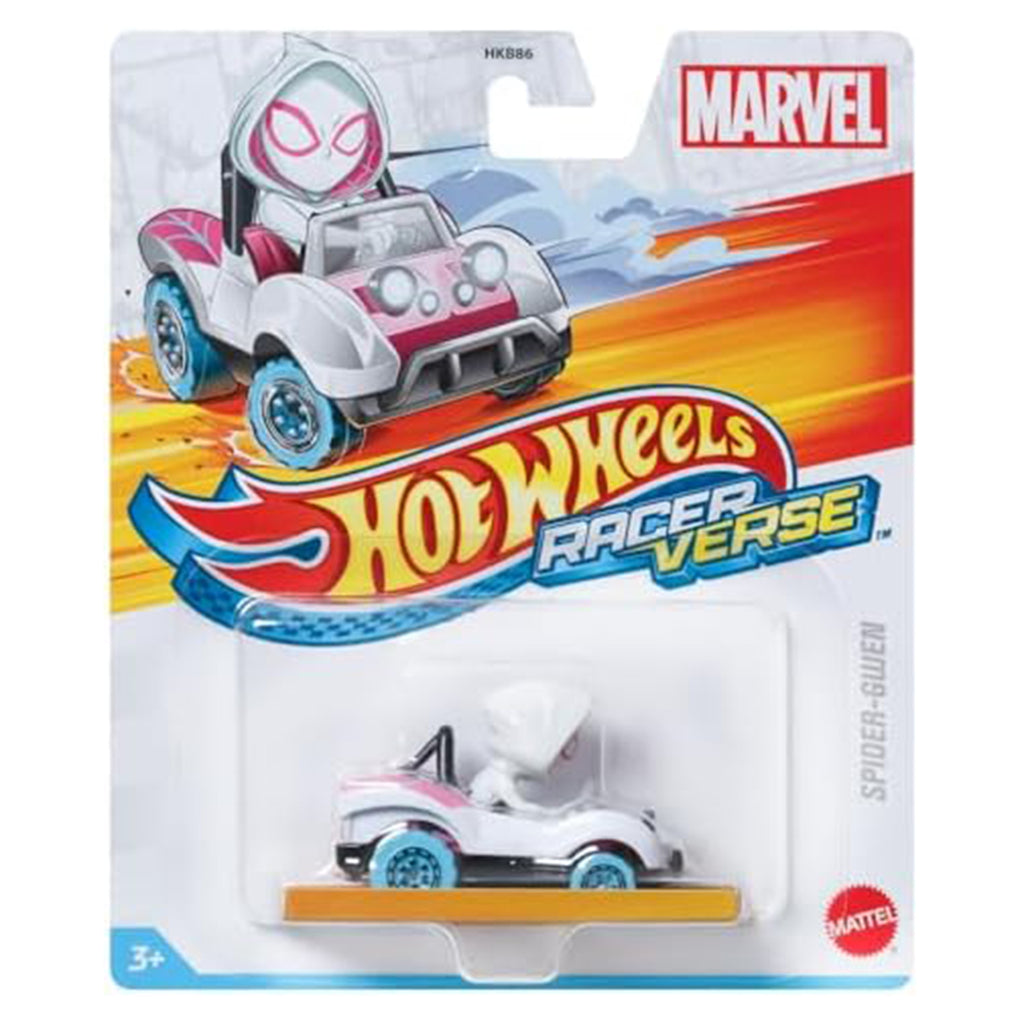 Mattel Hot Wheels Racer Verse Marvel Spider-Gwen Toy Vehicle