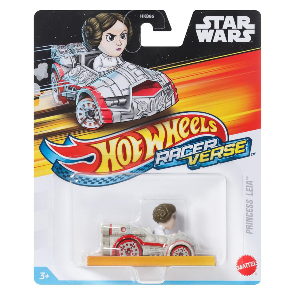 Mattel Hot Wheels Racer Verse Star Wars Princess Leia Toy Vehicle