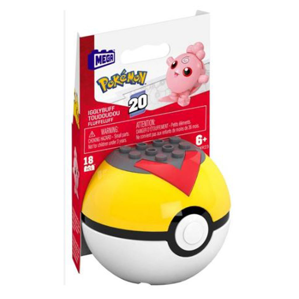 MEGA Pokemon Igglybuff With Level Ball Building Set - Radar Toys