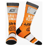 Bioworld Naruto Shippuden Hidden Leaf Village Single Pair Crew Socks - Radar Toys