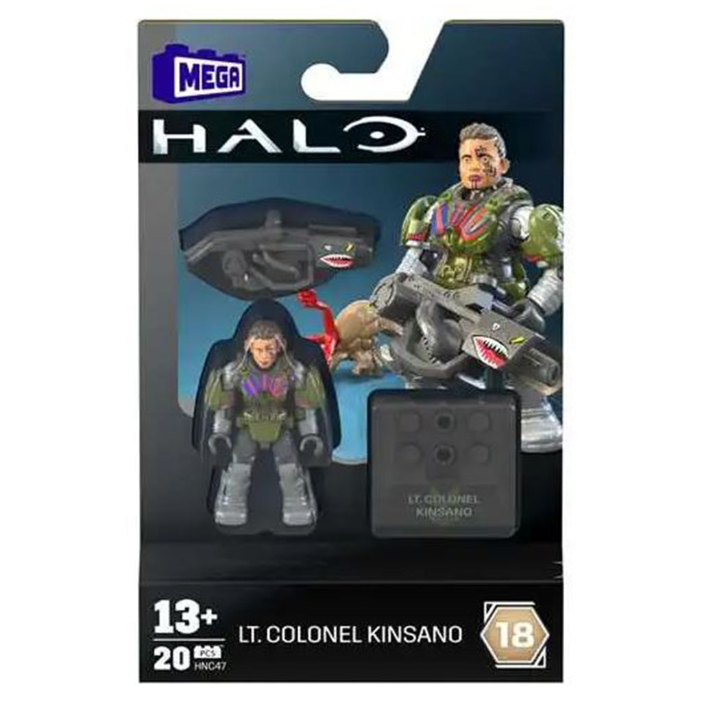 Mega Construx Halo Heroes Lt Colonel Kinsano Building Set - Radar Toys