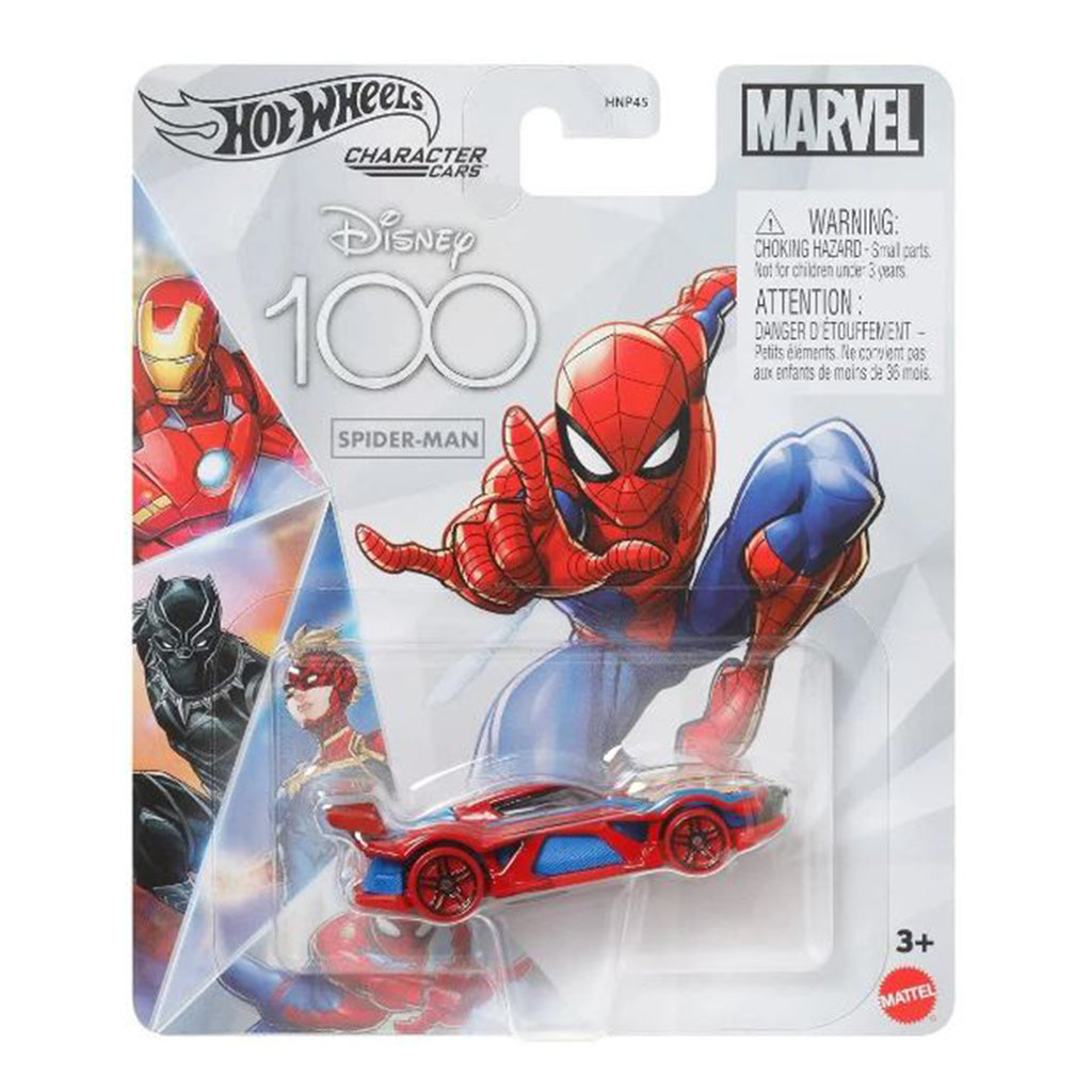 Mattel Hot Wheels Disney 100 Spider-Man Character Car - Radar Toys