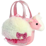 Aurora Fancy Pals Sweets Rainbow Pink Pet Carrier 6 Inch Plush - Radar Toys