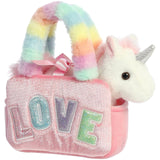 Aurora Fancy Pals Rainbow Love Pet Carrier 6 Inch Plush - Radar Toys