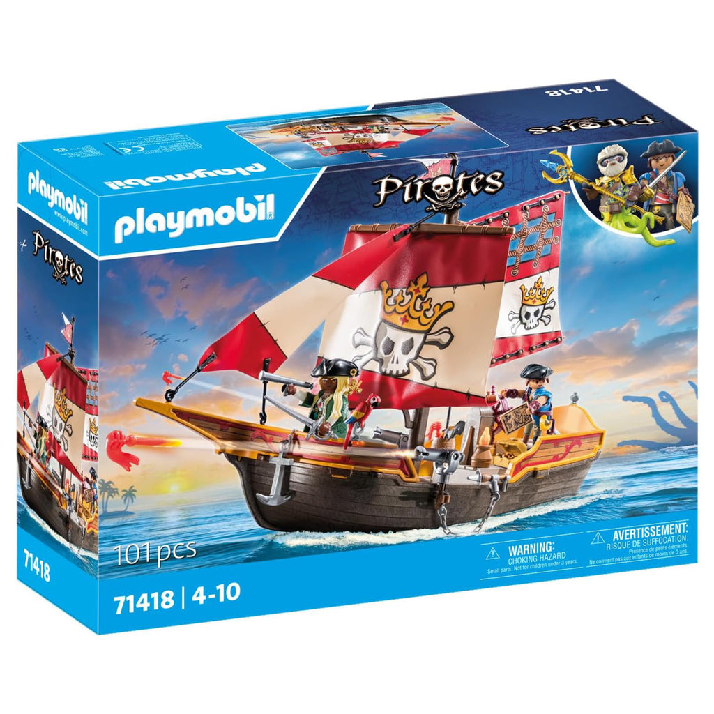 Playmobil Pirates Pirate Ship Building Set 71418