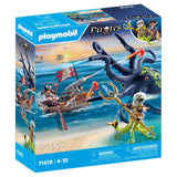 Playmobil Pirates Battle With The Giant Octopus Building Set 71419 - Radar Toys