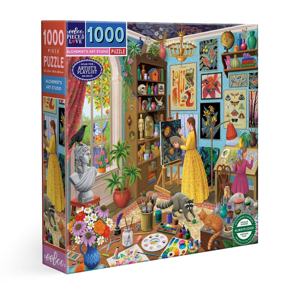 eeBoo Alchemist's Art Studio 1000 Piece Jigsaw Puzzle