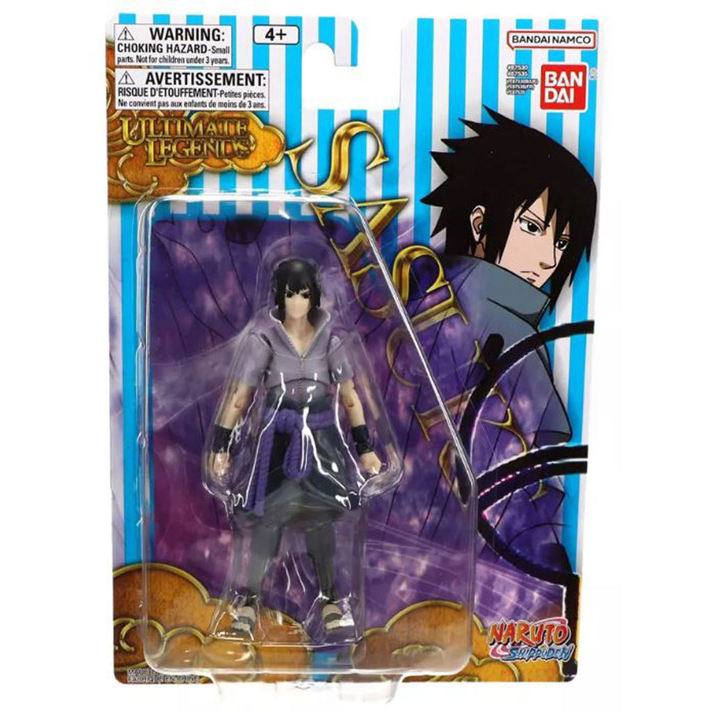 Bandai Naruto Shippuden Ultimate Legends Uchiha Sasuke Adult 4.5 Inch Action Figure