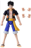 Bandai One Piece Anime Heroes Monkey D Luffy Dressrosa 5.5 Inch Action Figure - Radar Toys