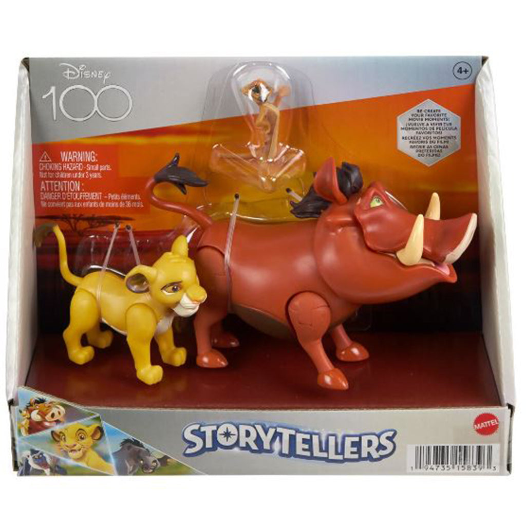Mattel Disney Storytellers The Lion King Hakuna Matata Action Figure Set