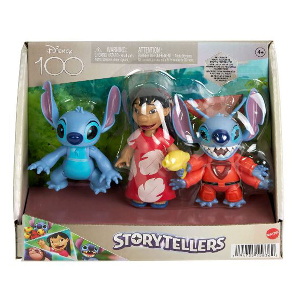 Mattel Disney Storytellers Lilo And Stitch Action Figure Set