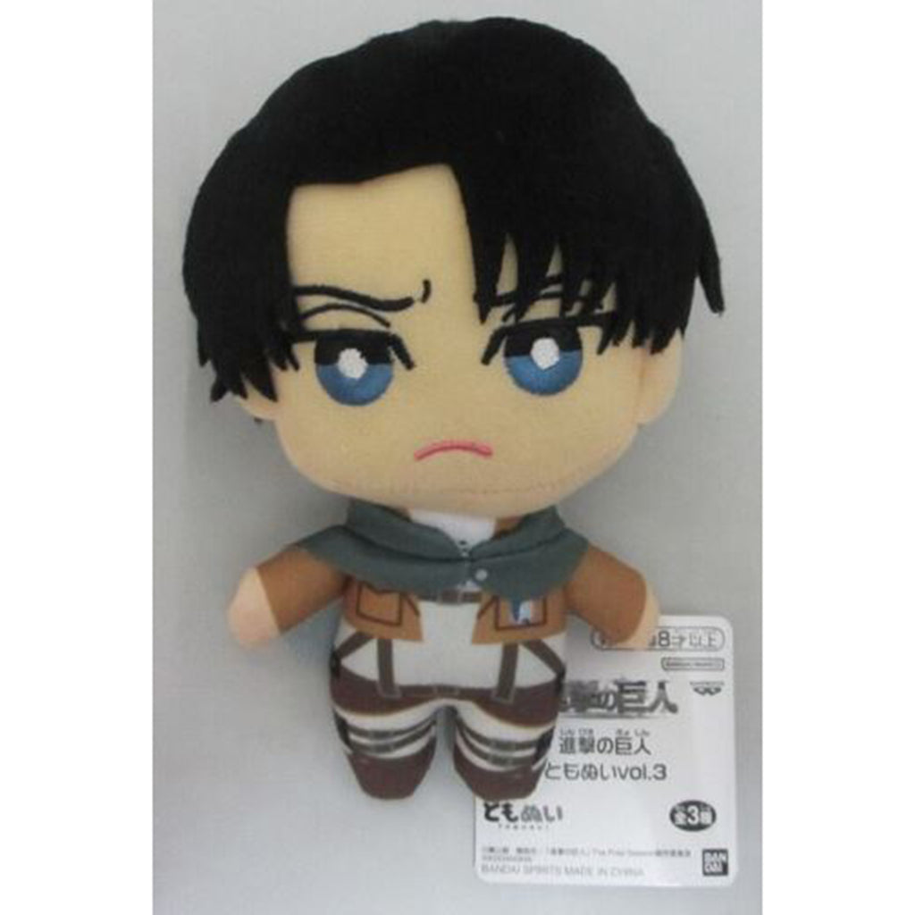 Tomonui Attack On Titan Series 2 Levi 5 Inch Plush Figure - Radar Toys