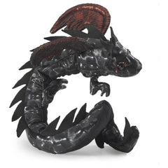 Folkmanis Midnight Dragon Wristlet 8 Inch Plush Puppet