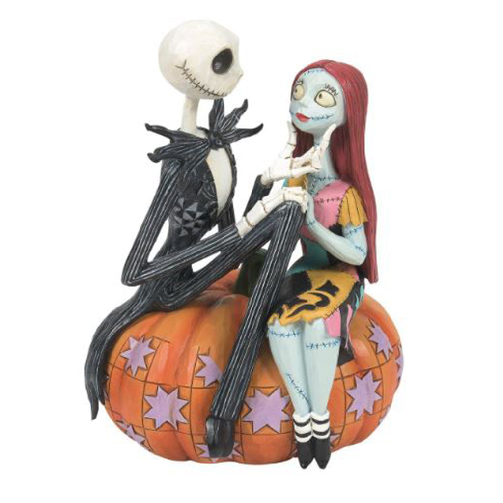 Enesco Disney Traditions Nightmare Before Christmas Pumpkin King And Sally Figurine - Radar Toys