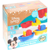 Green Toys Disney Baby Mickey Mouse And Friends Linking Boats Bath Toy - Radar Toys