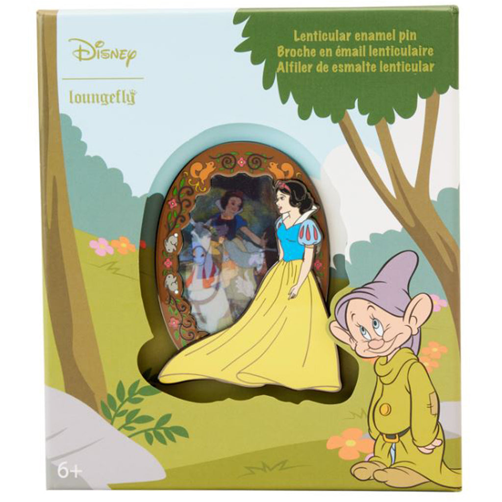 Loungefly Disney Snow White Lenticular Scene 3 Inch Collector Box Pin