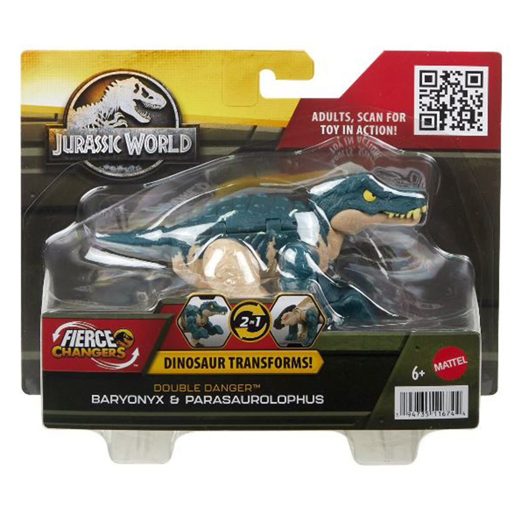 Jurassic World Fierce Changers Baryonyx And Parasaurolophus Figure