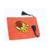 Foam Brain Fire Ball D20 Dice Bag - Radar Toys