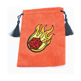 Foam Brain Fire Ball D20 Dice Bag - Radar Toys