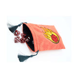 Foam Brain Fire Ball D20 Dice Bag - Radar Toys