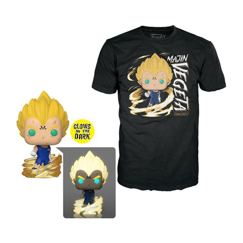 Funko Dragon Ball Z POP Majin Vegeta Vinyl Figure And X Large Tee Shirt