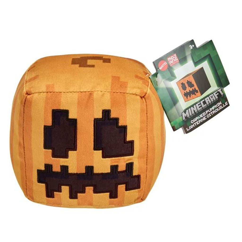 Mattel Minecraft Carved Pumpkin 5 Inch Plush Figure