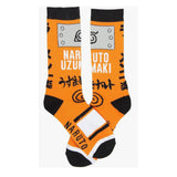 Bioworld Naruto Shippuden Hidden Leaf Village Single Pair Crew Socks - Radar Toys