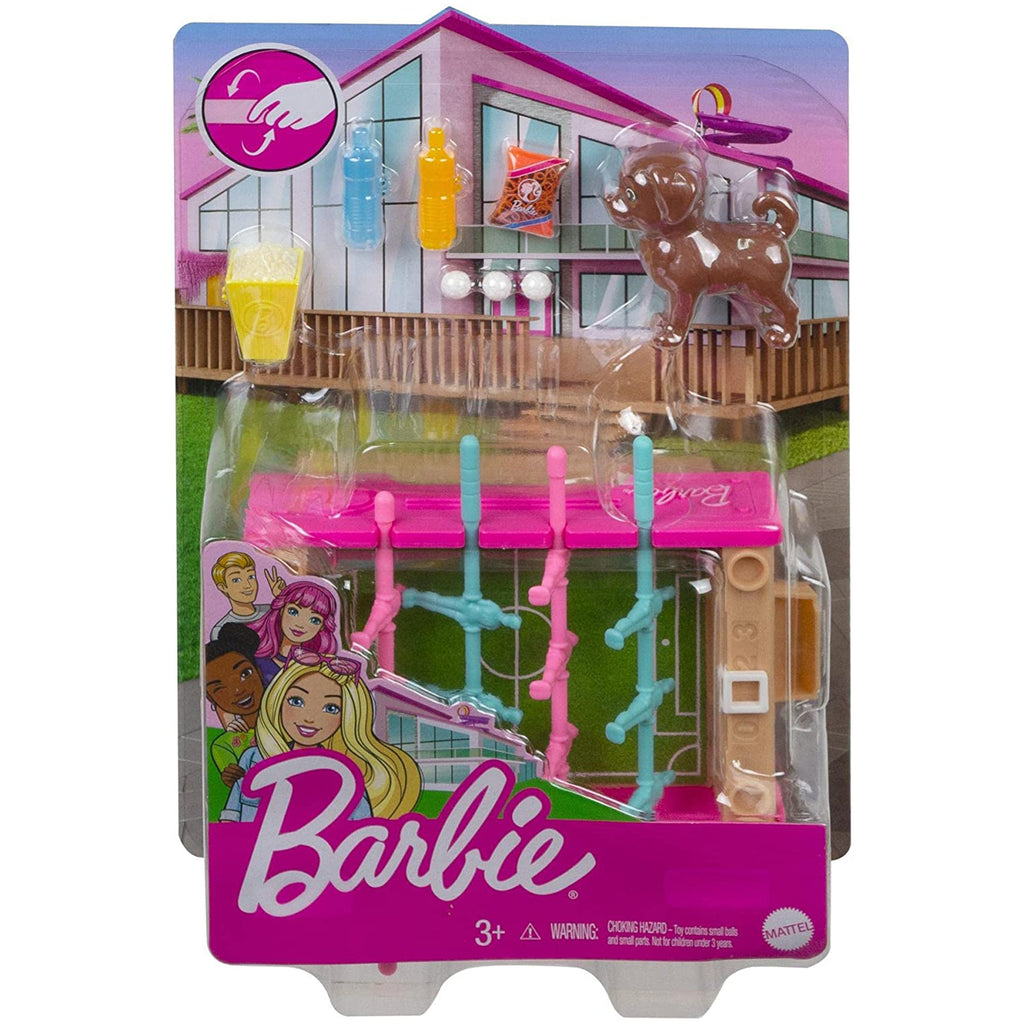 Barbie Foosball Table With Dog Playset