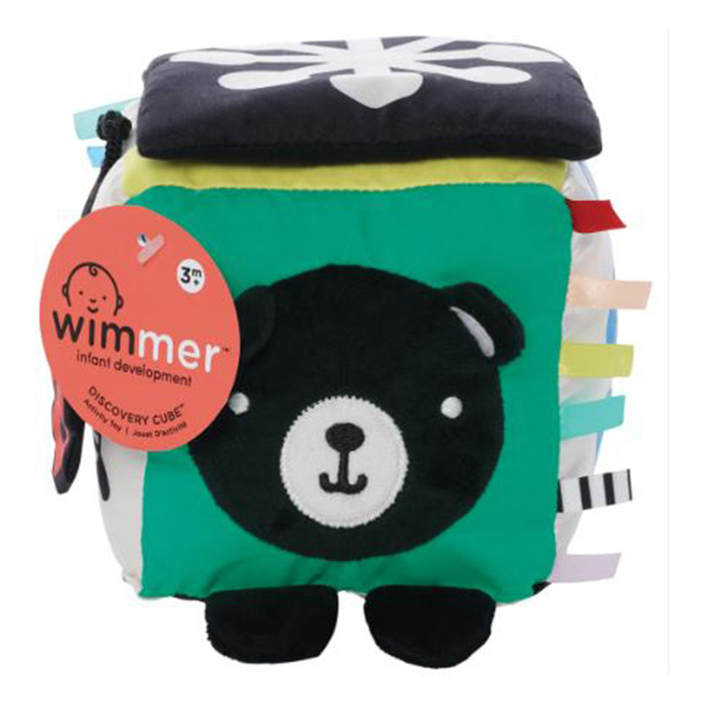 Manhattan Toys Wimmer Discovery Cube Plush Rattle Activity Toy