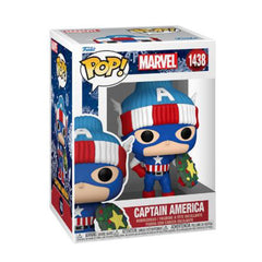 Funko Marvel Holiday S4 POP Captain America Vinyl Figure - Radar Toys