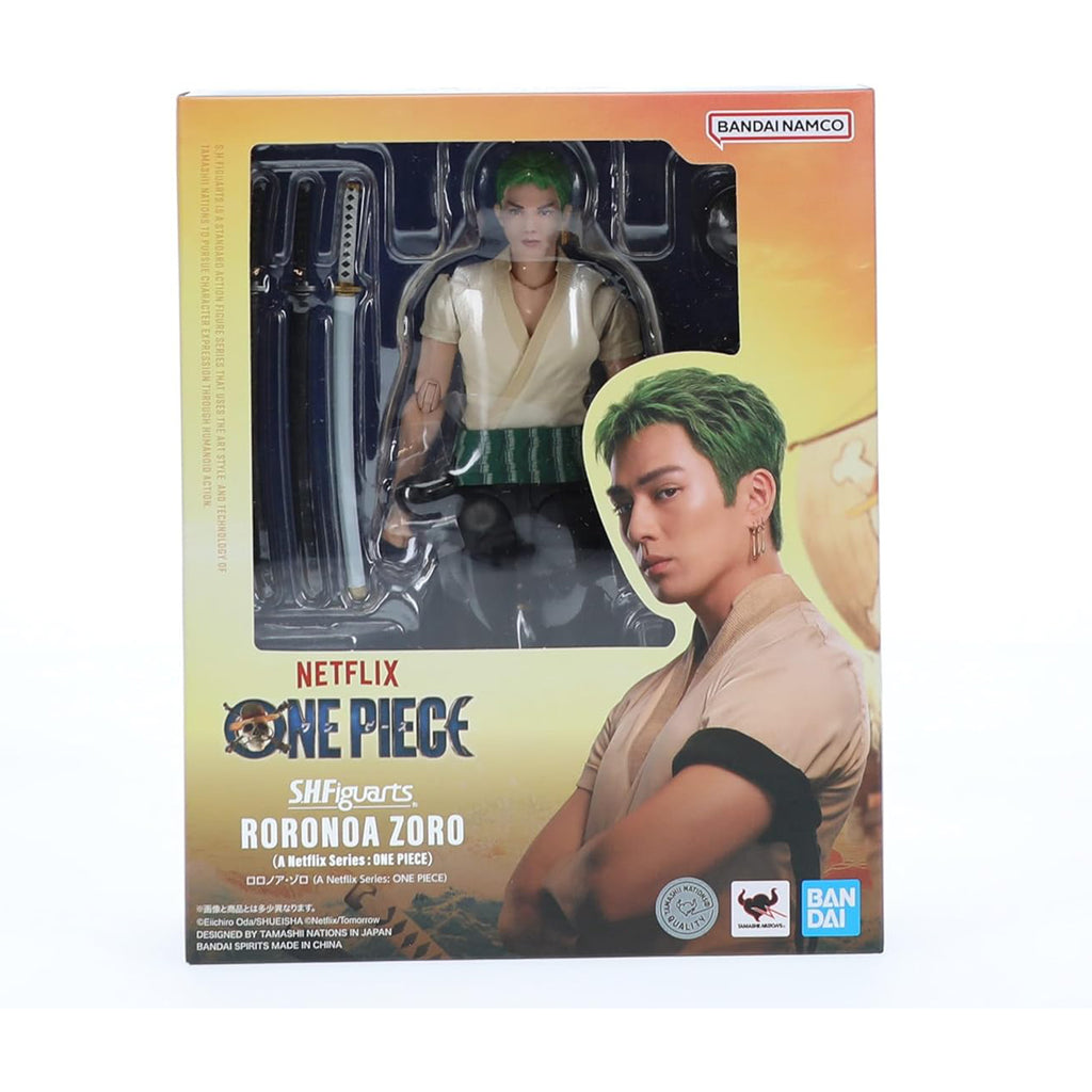 Bandai Netflix One Piece SHFiguarts Roronoa Zoro Action Figure