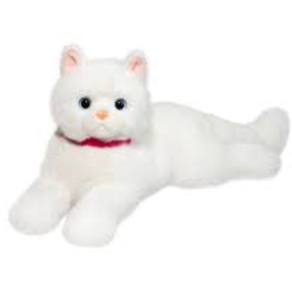 Douglas Alba White Cat Deluxe 14 Inch Plush Figure