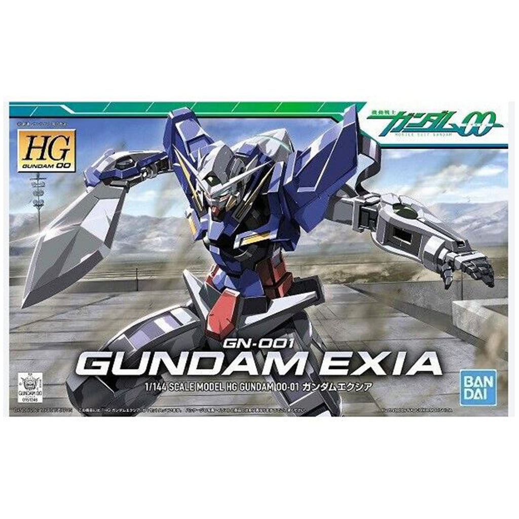 Bandai Gundam 00 HG GN-001 Gundam Exia 1/144 Scale Model Kit