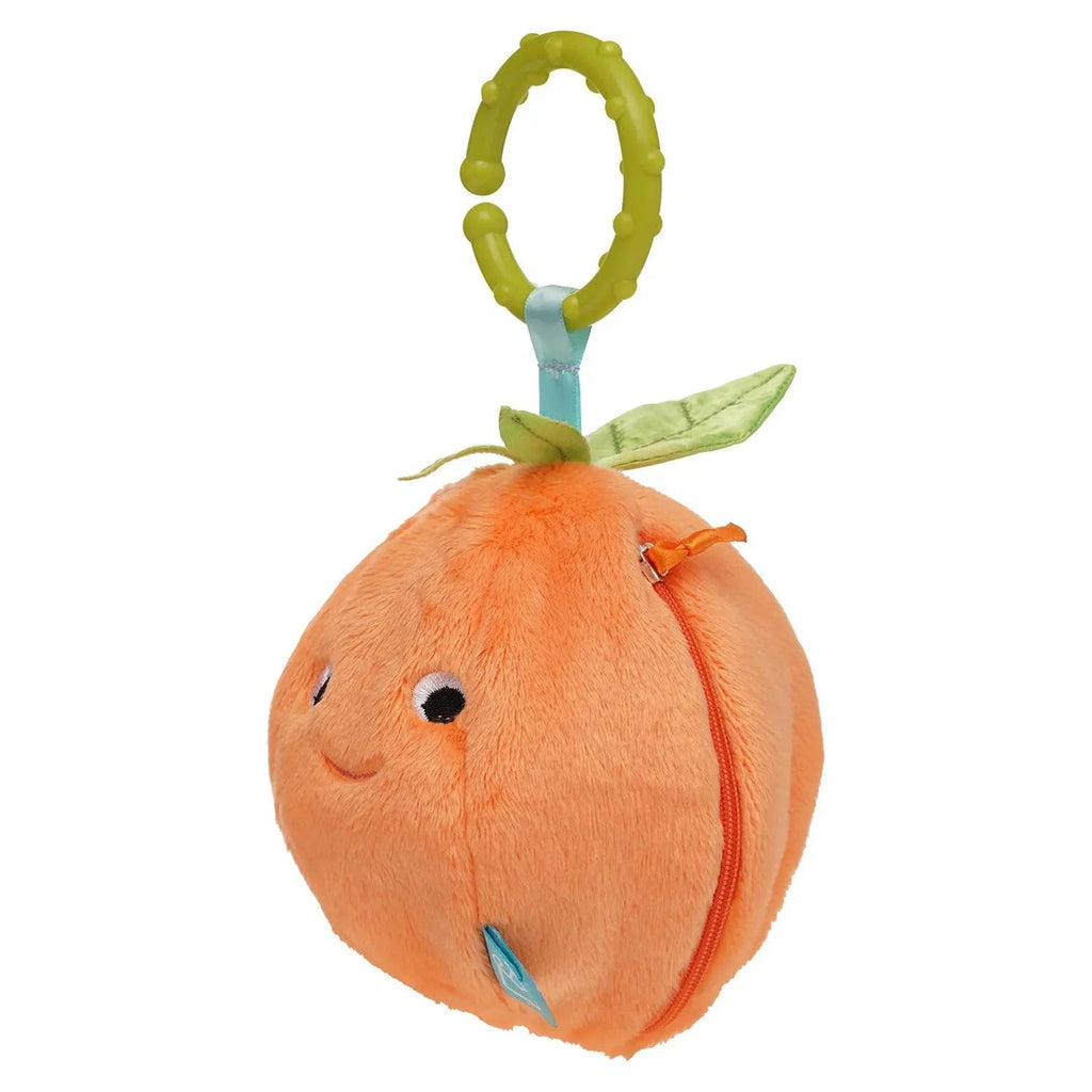 Manhattan Toy Mini Apple Farm Orange Baby Take Along Plush Toy