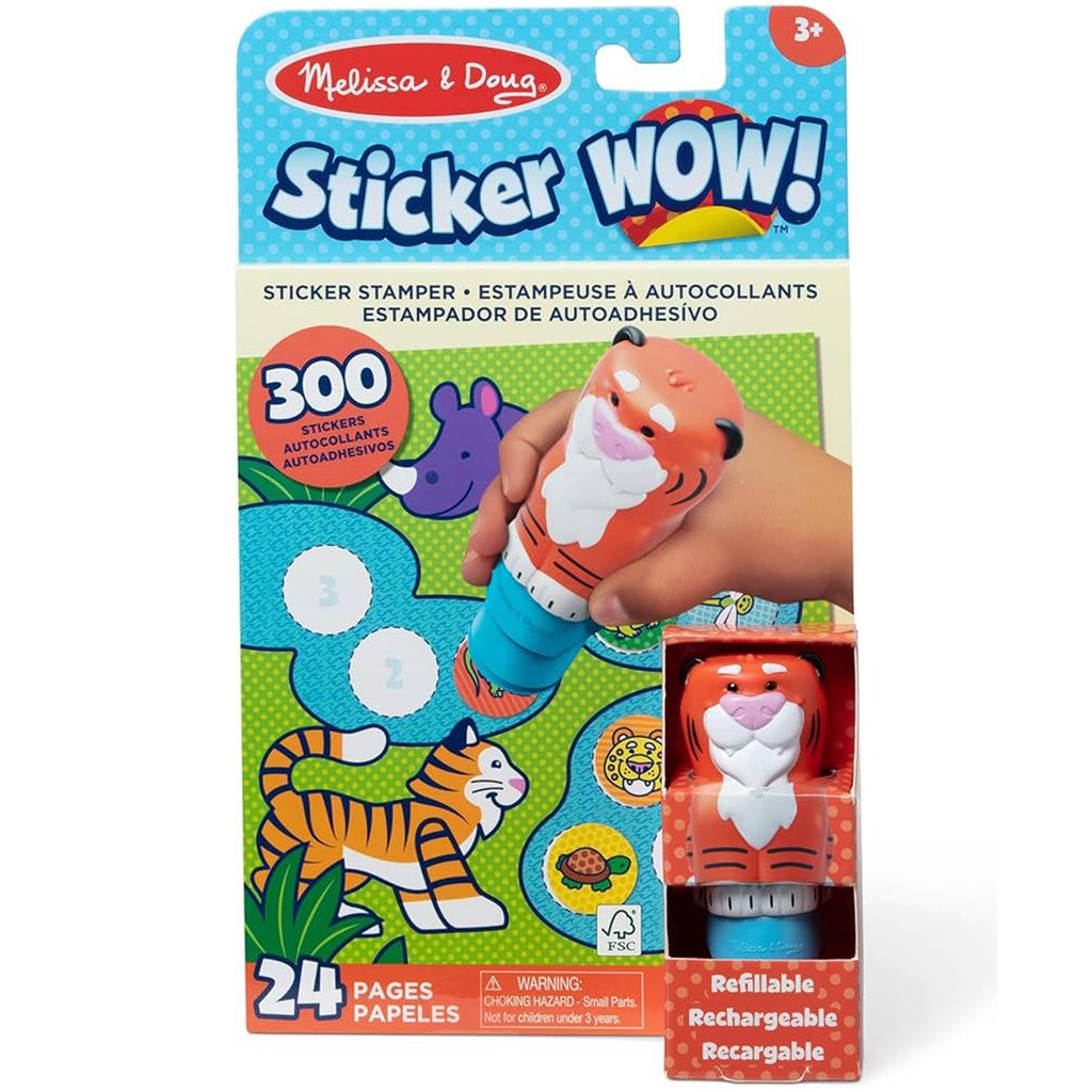 Melissa And Doug Sticker WOW! Tiger Activity Pad - Radar Toys