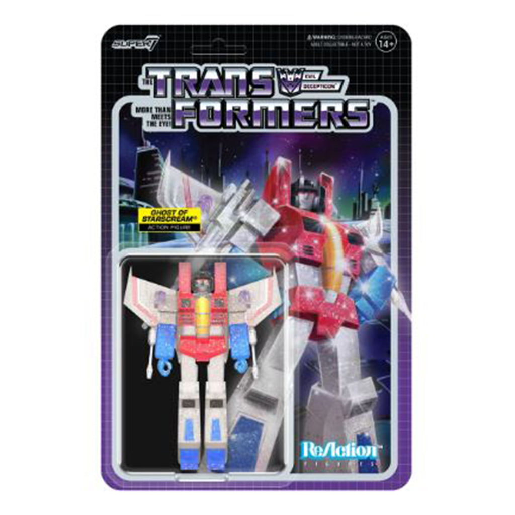 Super7 Transformers ReAction Ghost Of Starscream Action Figure - Radar Toys