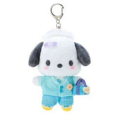 Sanrio Academy Series Pochacco 5 Inch Plush Mascot Keychain - Radar Toys